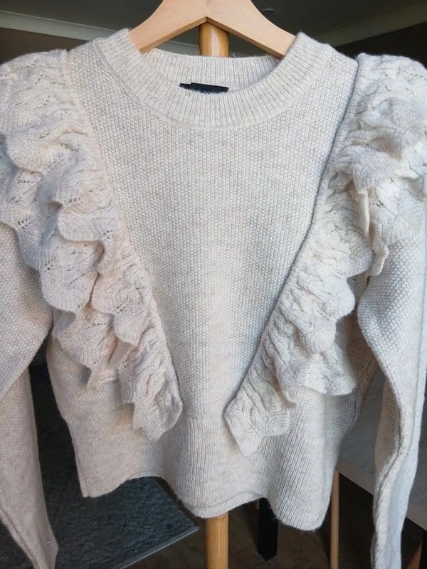 New Look Cream Beige Cropped Jumper Size 10