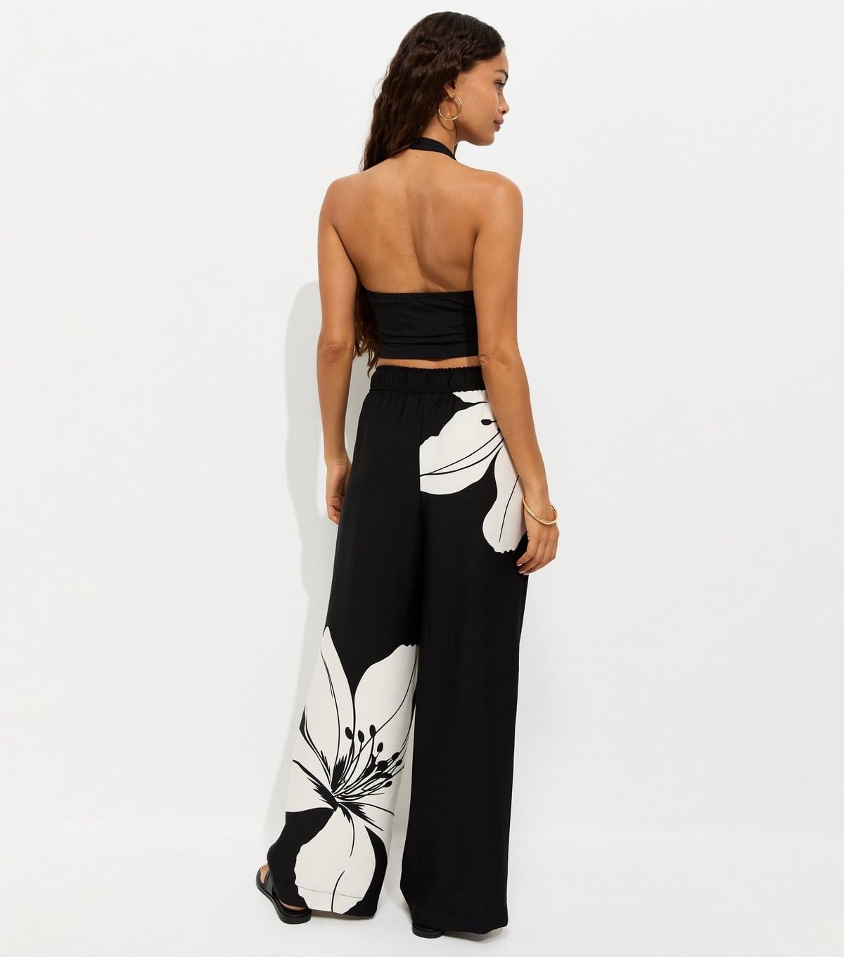 New Look Women's Petite Black Jersey Halter Neck Top New Look - 4