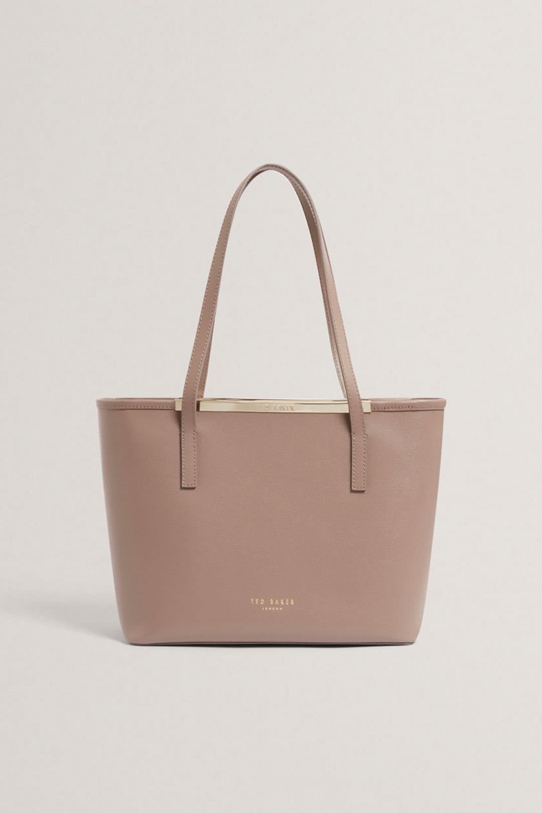 Ted Baker Ted Baker Women's HAYLEYZ Saffiano Leather Small Shopper Bag Taupe
