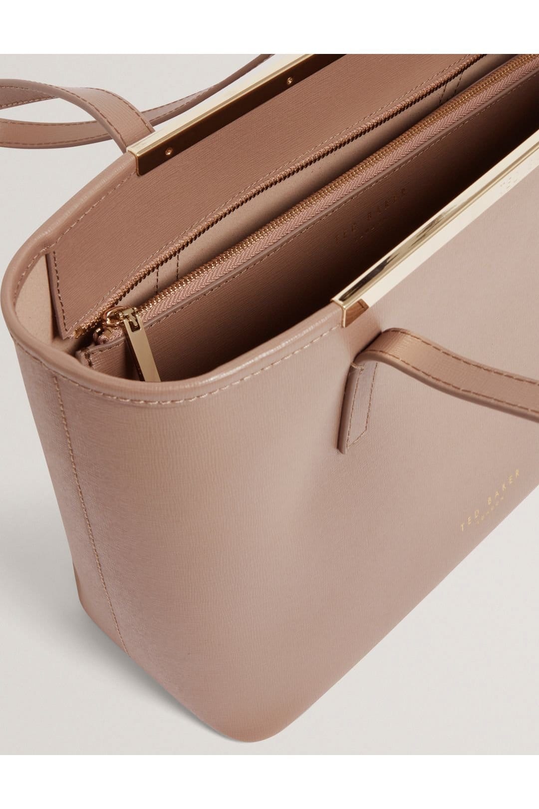 Ted Baker Ted Baker Women's HAYLEYZ Saffiano Leather Small Shopper Bag Taupe - 4