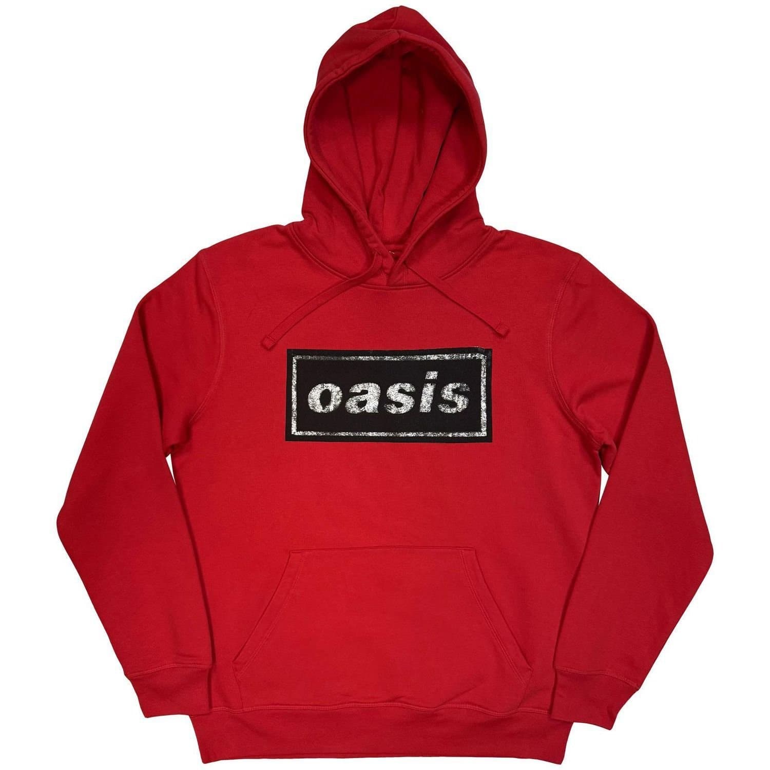 Oasis Oasis Men's Stencil Logo Hoodie in Red