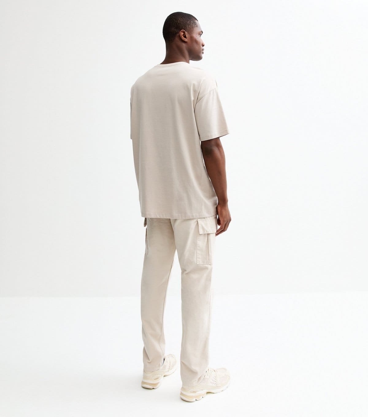 jack & jones Men's Cream Slim Fit Cargo Trousers Jack & Jones New Look - 4