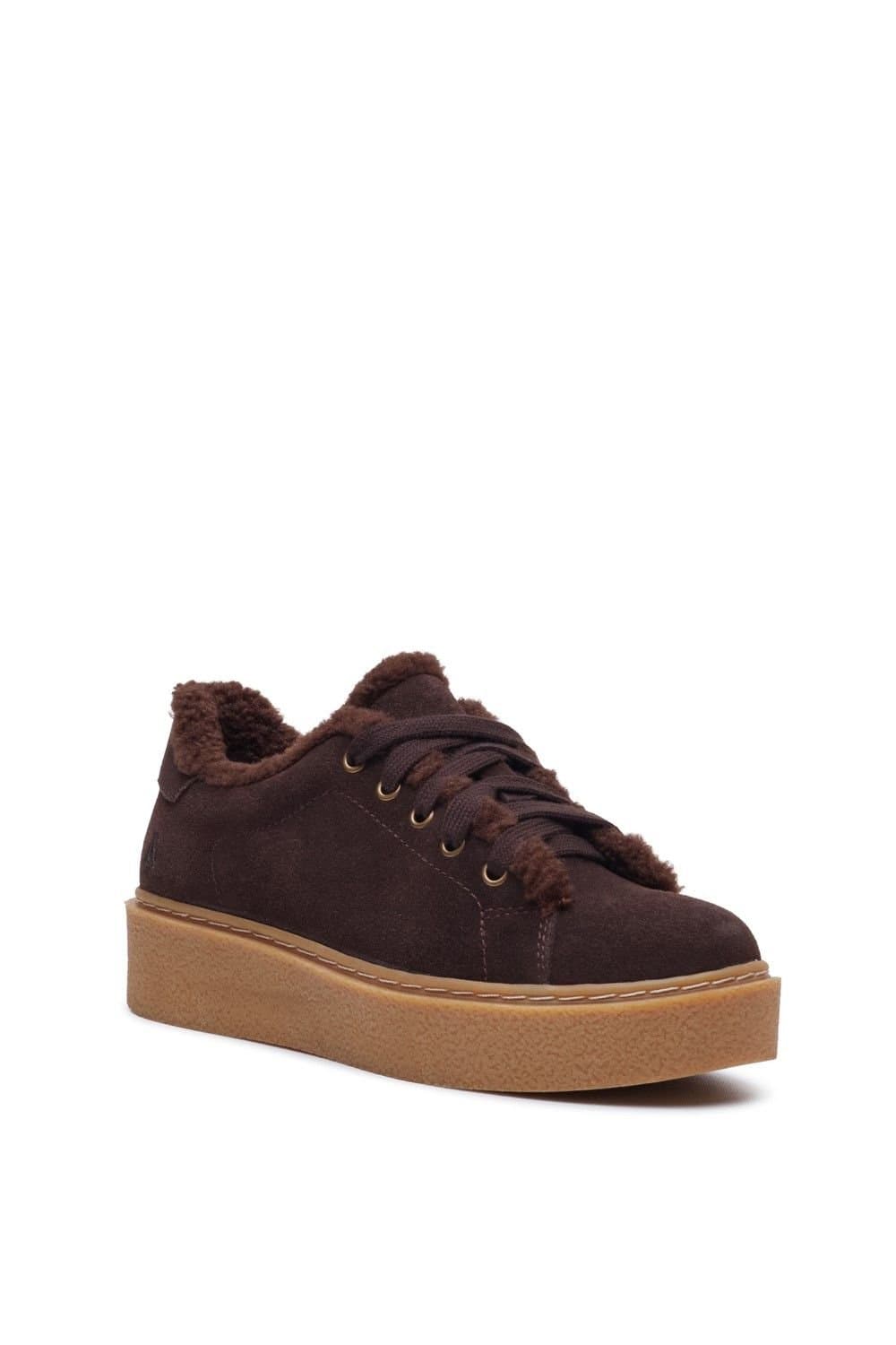 Hush Puppies Hush Puppies Women's Brinlee Fur Trainer in Brown