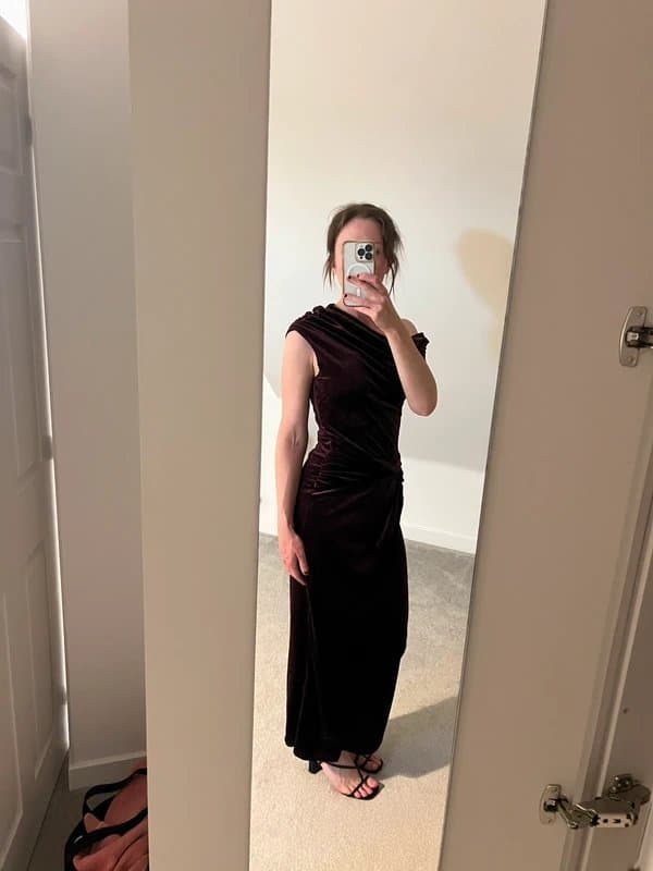 New Look Purple velvet dress