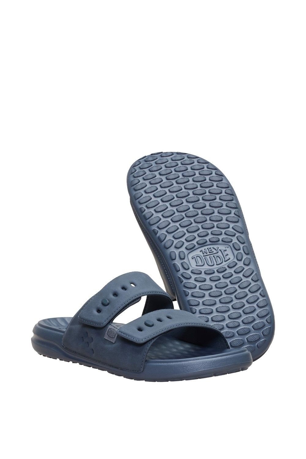 HEYDUDE HEYDUDE Men's Wave 2 Strap Slide in Navy - 4