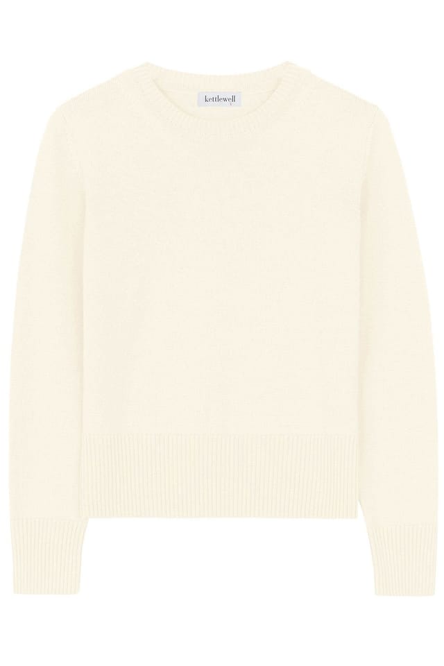 Kettlewell Kettlewell Women's Minna Long Sleeve Crew Neck Sweater in Cream - 2