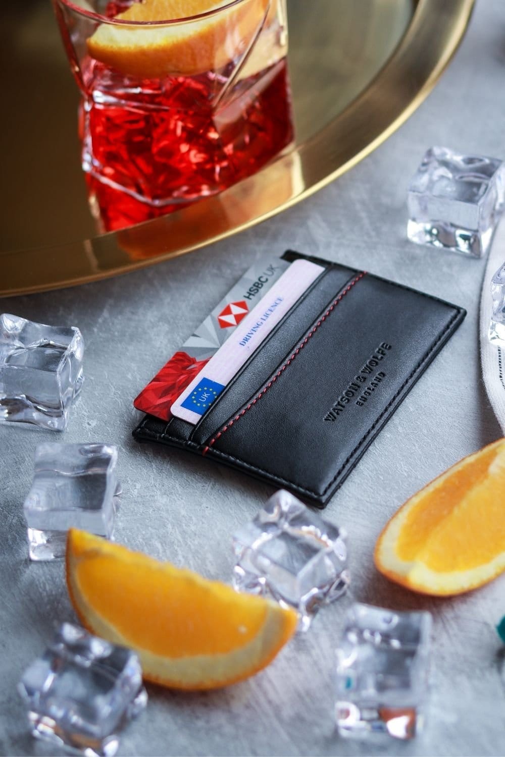 Watson & Wolfe Watson & Wolfe Men's Slim Card Holder in Black - 4