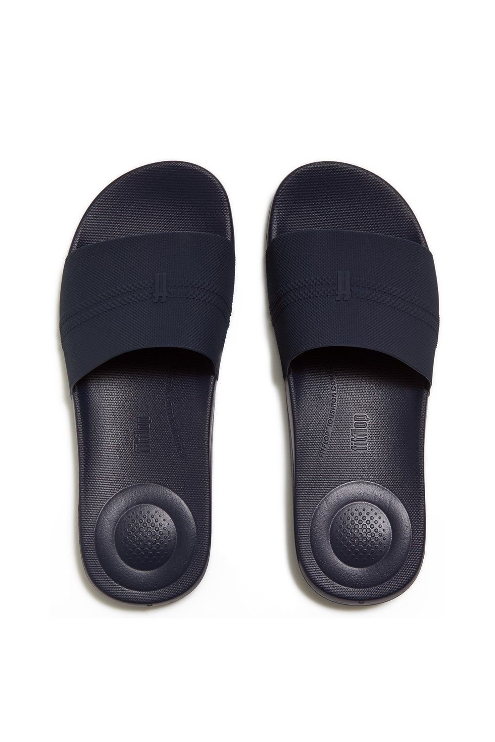 FitFlop FitFlop Men's iQushion Pool Slides in Navy - 3