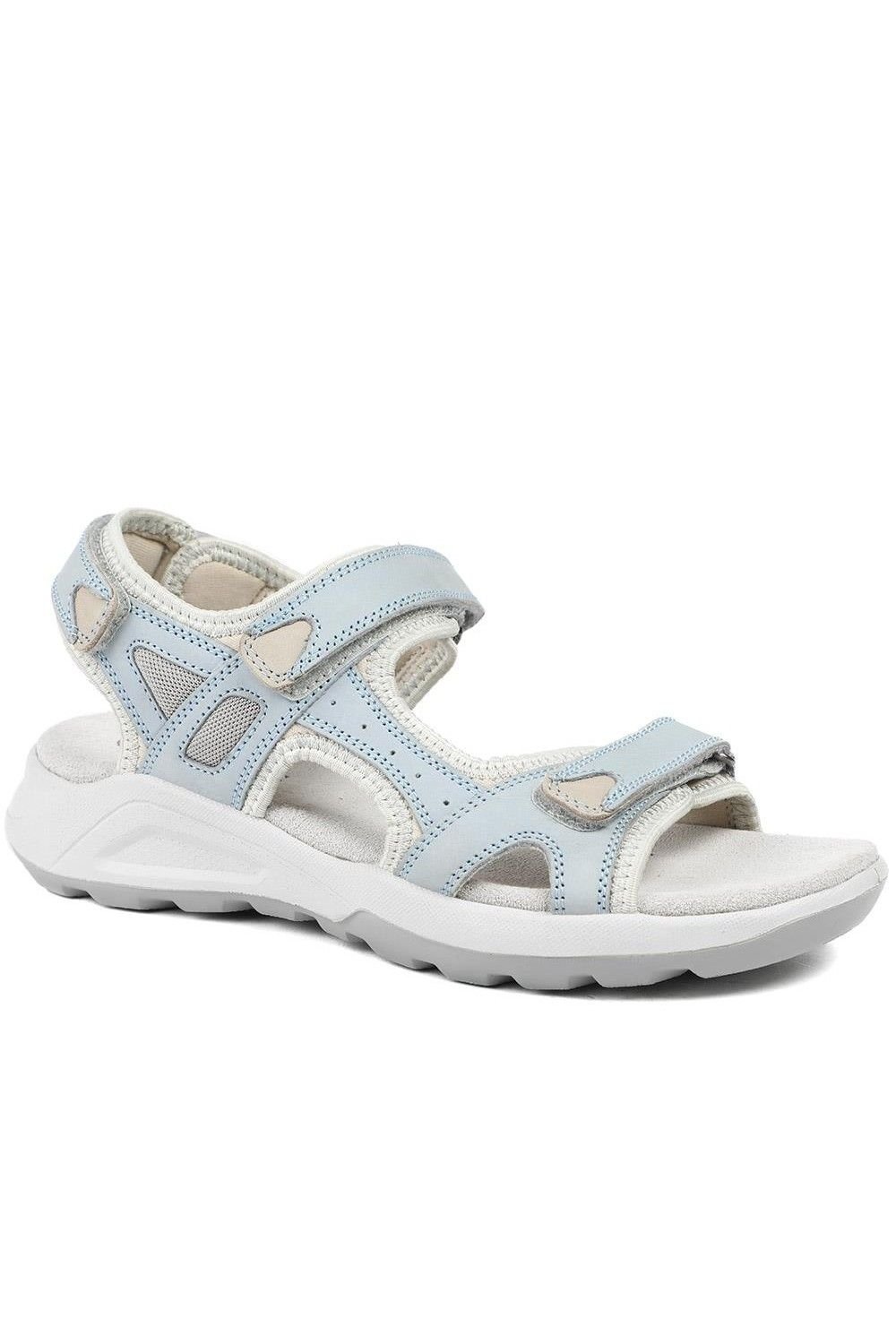 Pavers Pavers Women's Adjustable Touch Fasten Sandals in Blue - 2