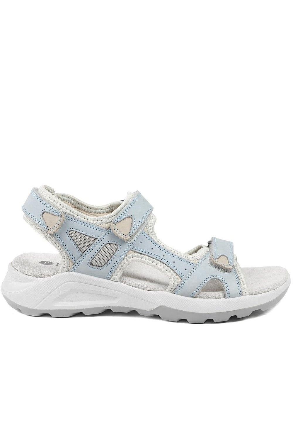 Pavers Pavers Women's Adjustable Touch Fasten Sandals in Blue - 4