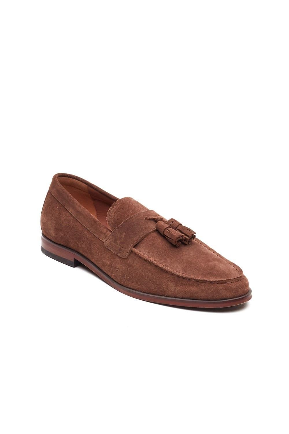 Base London Base London Men's Flint Tassle Loafer in Tan