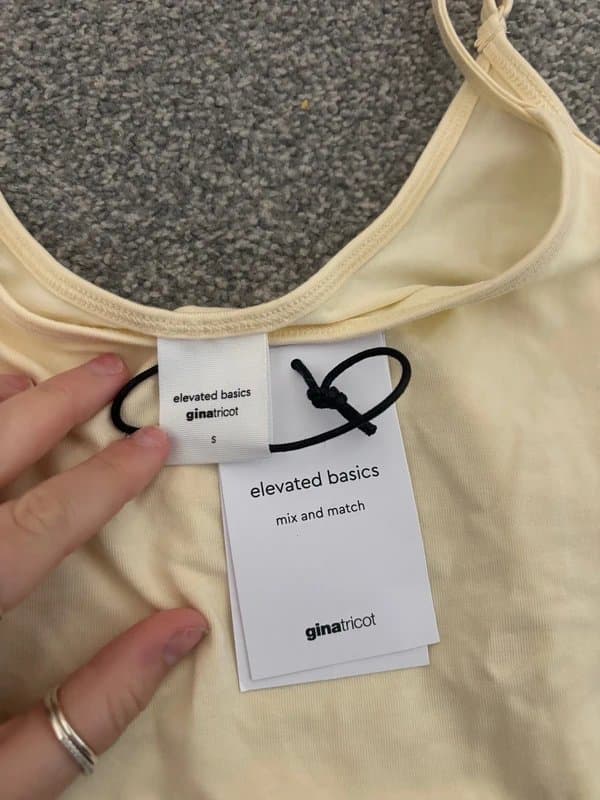 ASOS butter yellow cami asos