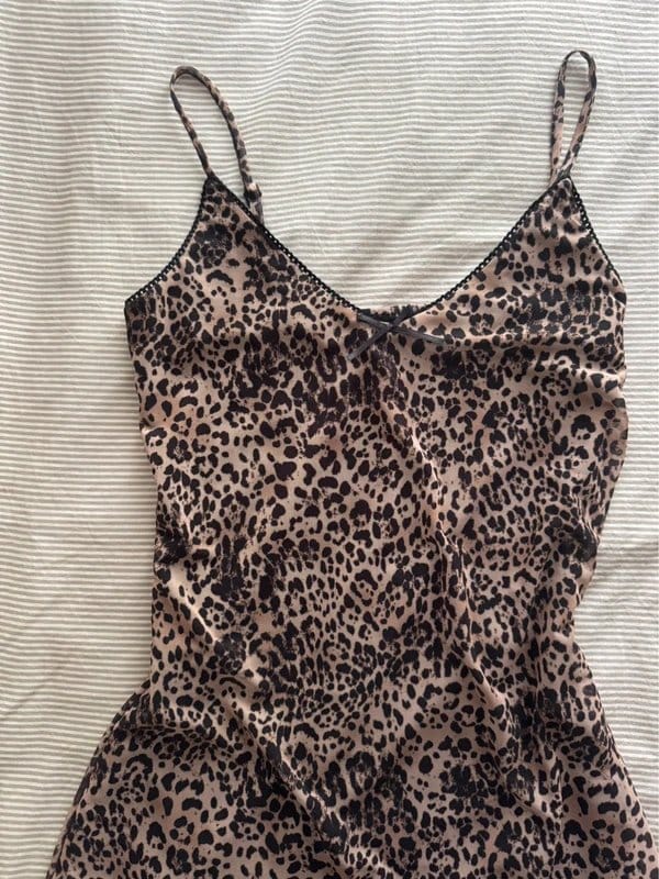 New Look Brown Leopard Mini Dress