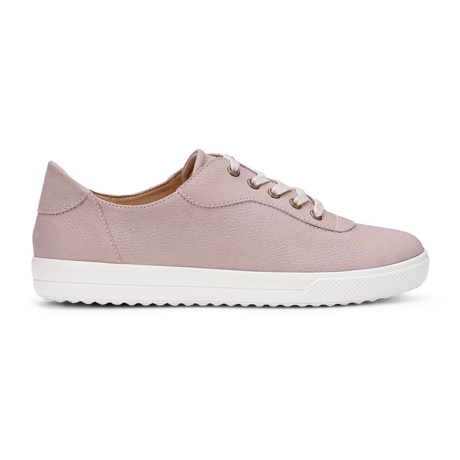 Hotter Hotter Women's Wide Fit 'Rosie' Nubuck Trainers in Pale Pink