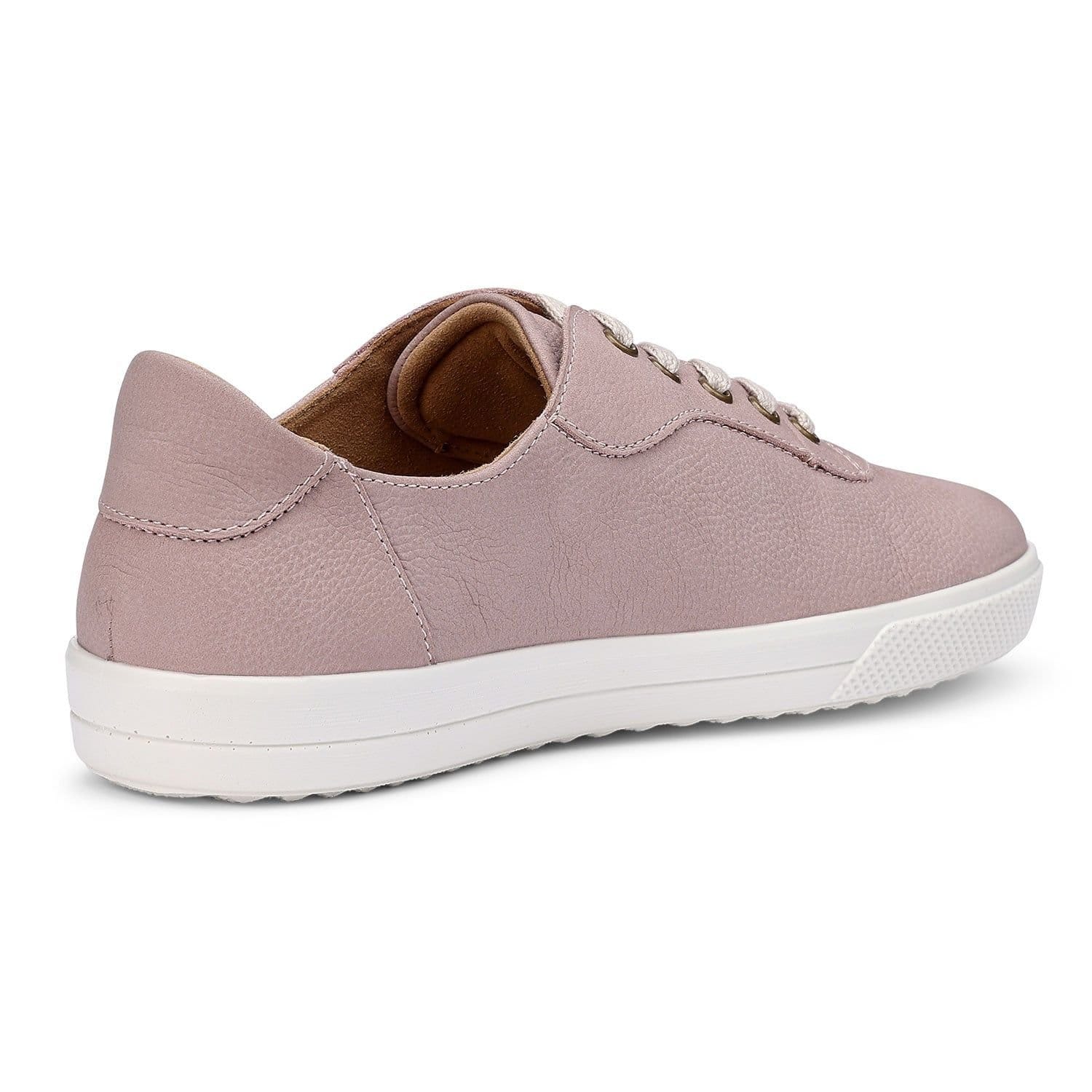 Hotter Hotter Women's Wide Fit 'Rosie' Nubuck Trainers in Pale Pink - 4