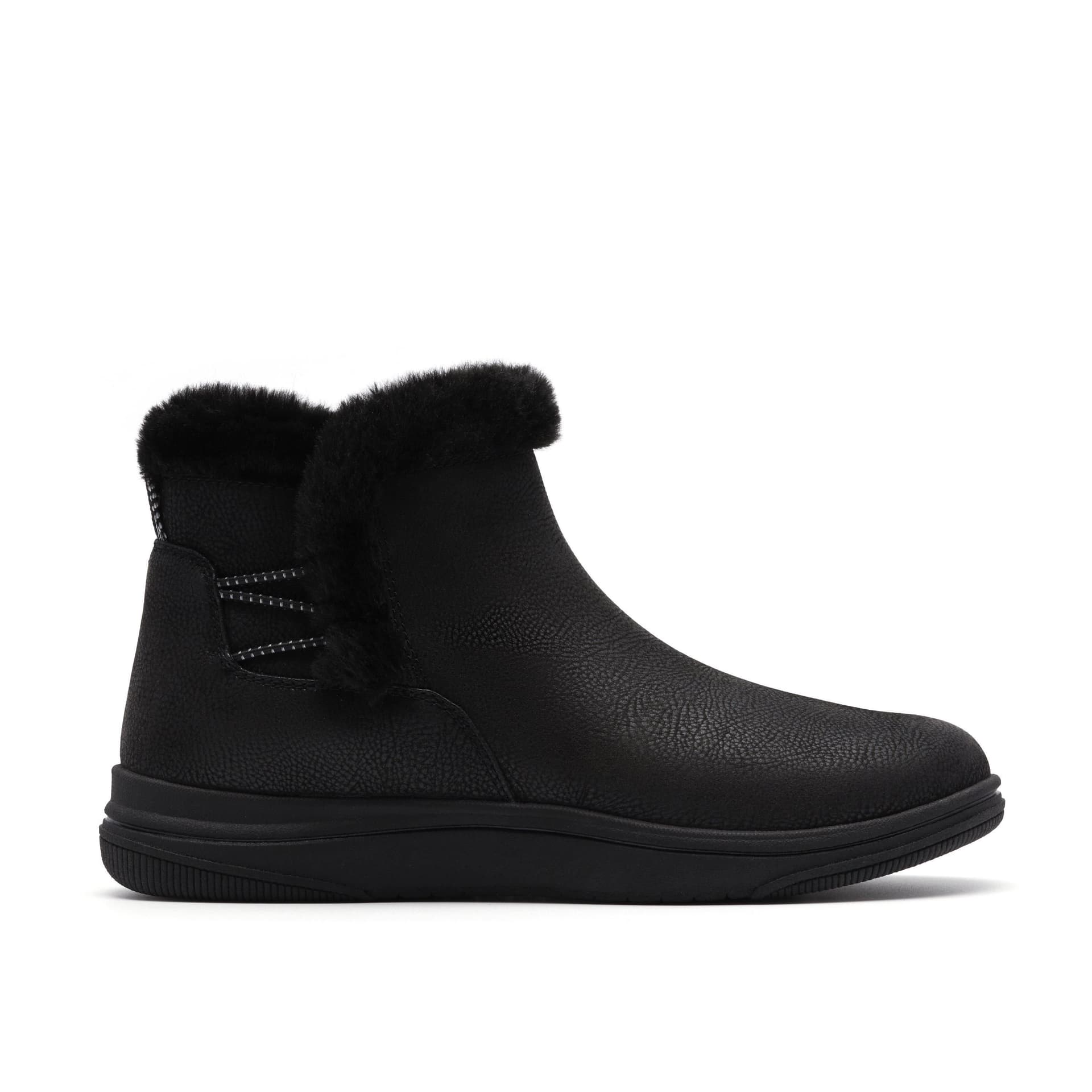 Clarks Clarks Women's Brinkley Fur Black Combination Ankle Boots