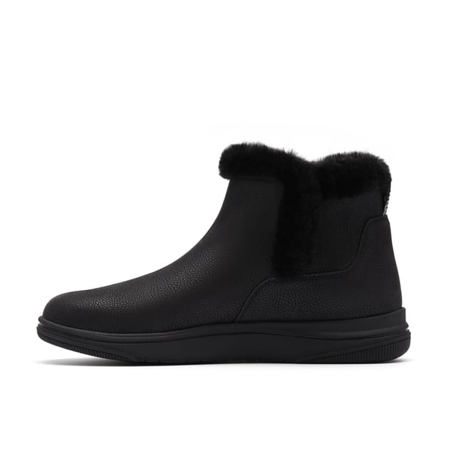 Clarks Clarks Women's Brinkley Fur Black Combination Ankle Boots - 2