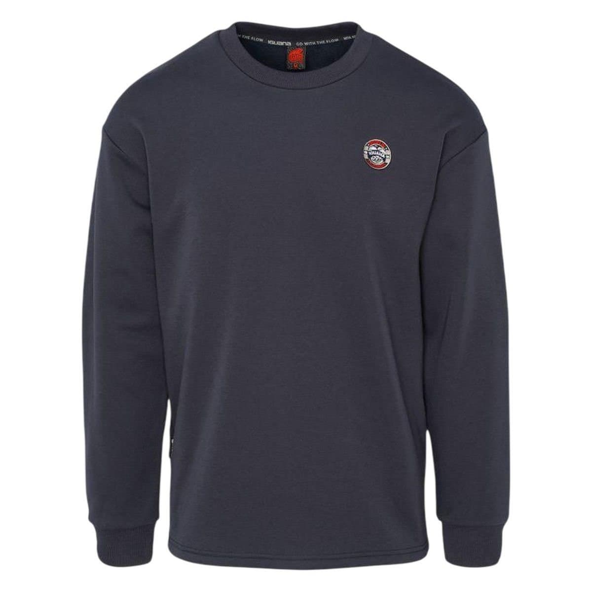 Iguana Iguana Men's Grove Microfleece Sweatshirt in Dark Grey