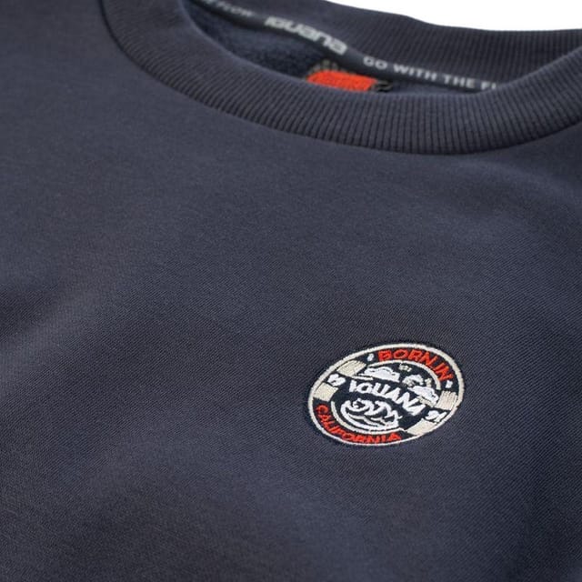 Iguana Iguana Men's Grove Microfleece Sweatshirt in Dark Grey - 3