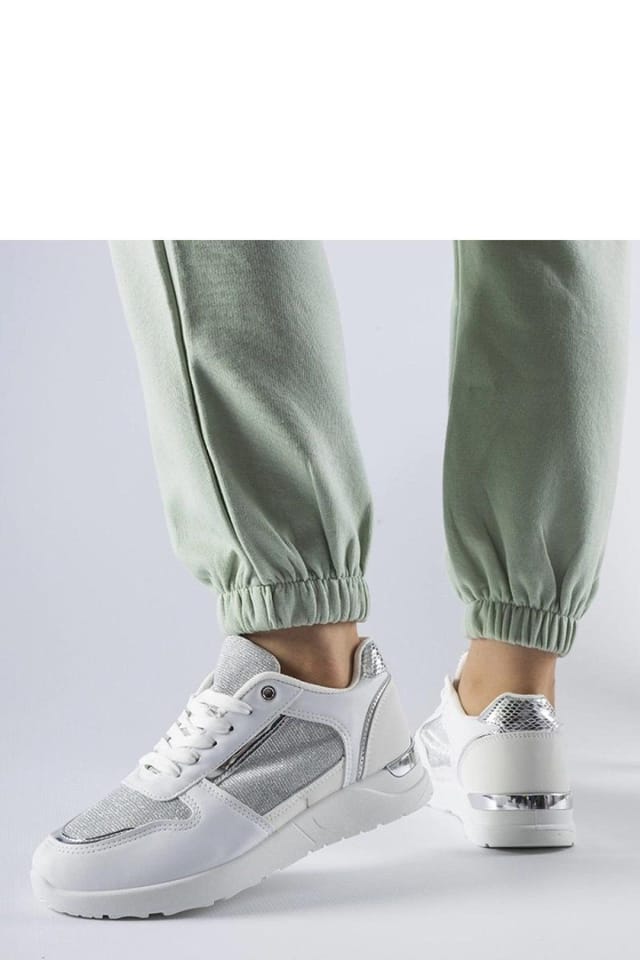 Love Lace Love Lace Women's Facondo Sport Sneakers with Lace Up Closure & Rubber Sole in White - 3
