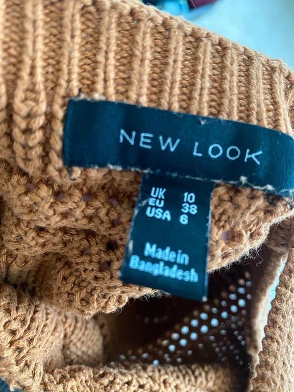 New Look New Look Burnt Orange Crochet top