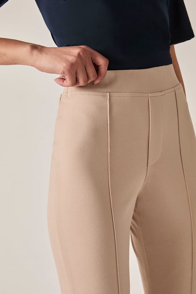James Lakeland James Lakeland Women's Cigarette Trousers Beige - 3