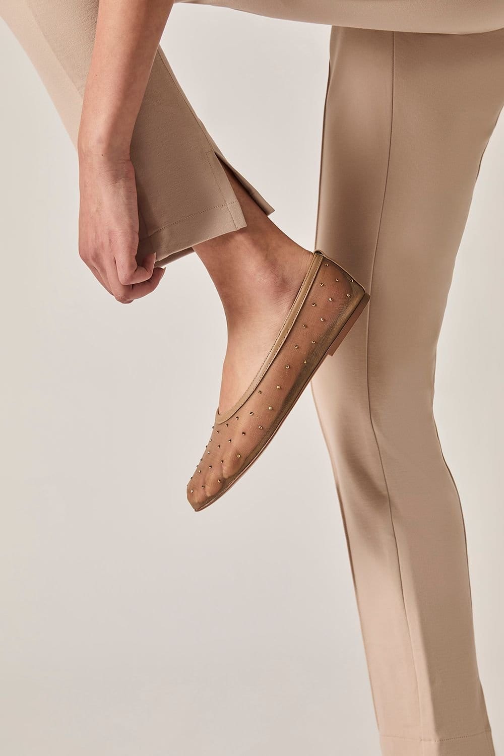 James Lakeland James Lakeland Women's Cigarette Trousers Beige - 4