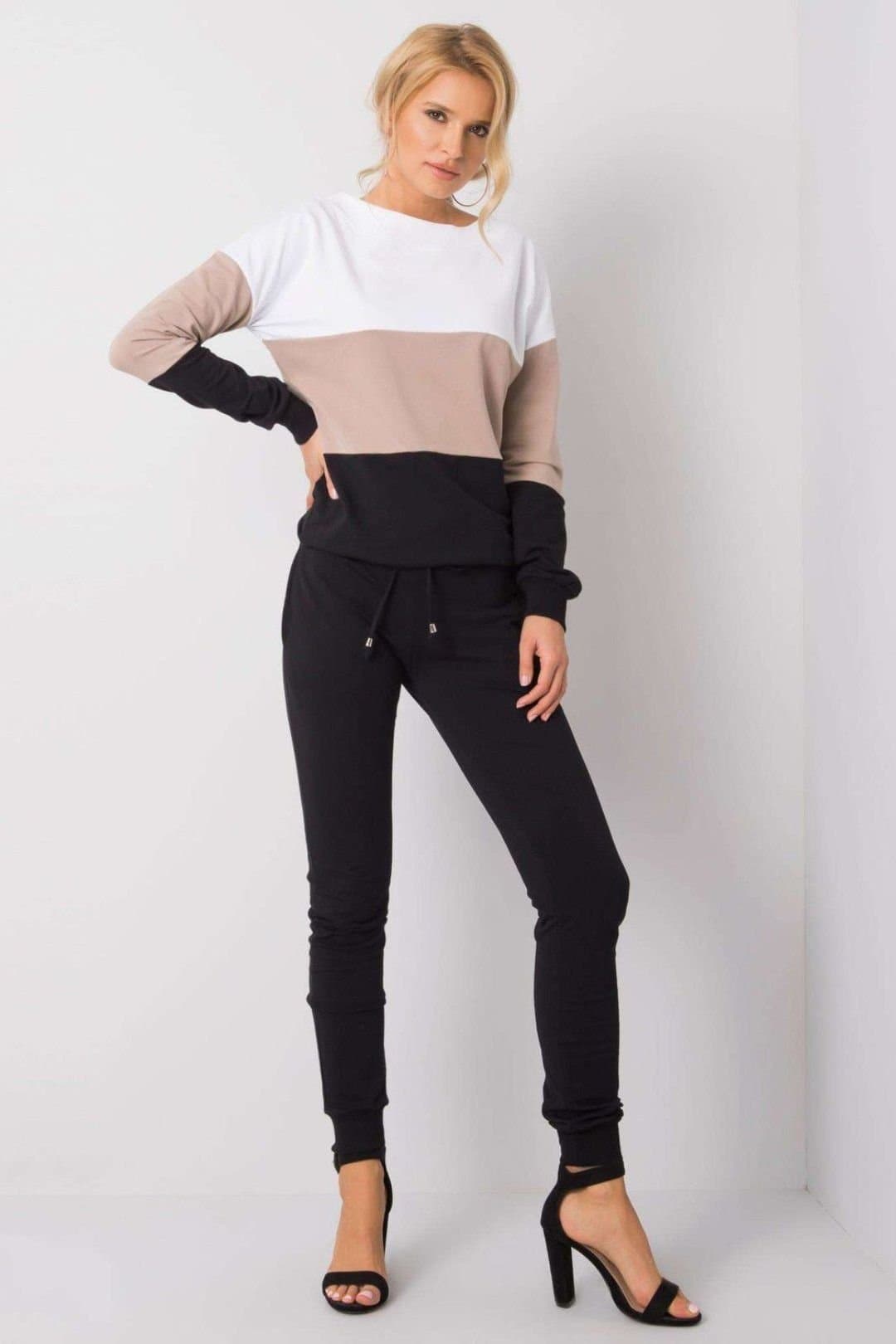 Love Lace Love Lace Women's Sweatshirt & Pants Set in Black