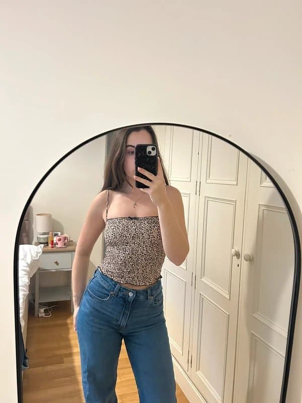 Bershka Bershka leopard print cami top