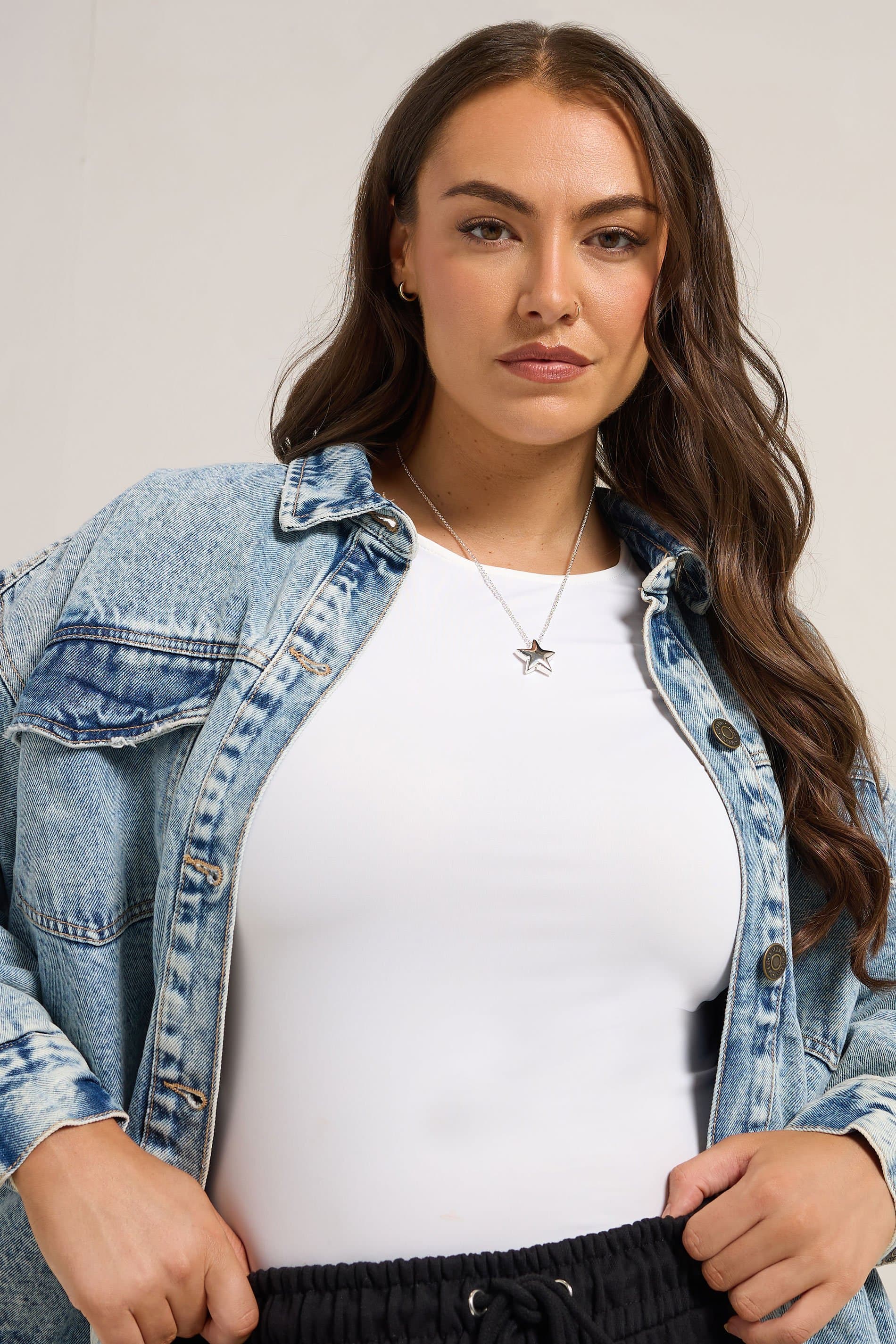 Yours Silver Tone Star Necklace