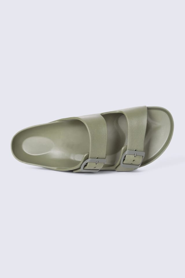 Animal Animal Men's 'Shore' Lightweight Comfortable Adjustable Outdoor Slip On Sliders in Khaki - 2