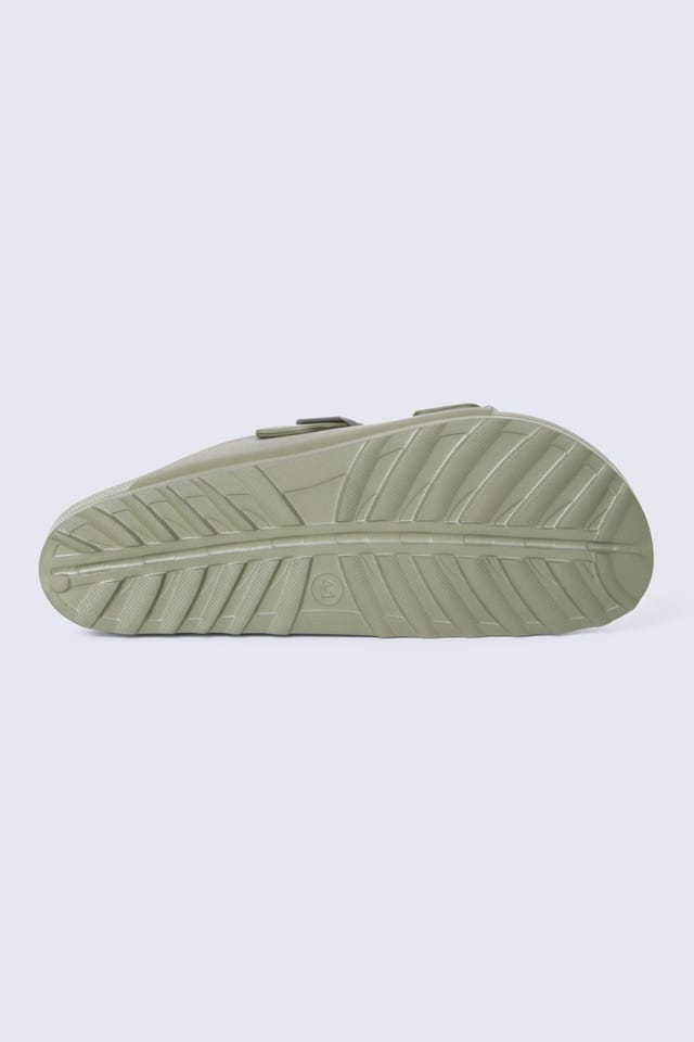 Animal Animal Men's 'Shore' Lightweight Comfortable Adjustable Outdoor Slip On Sliders in Khaki - 3