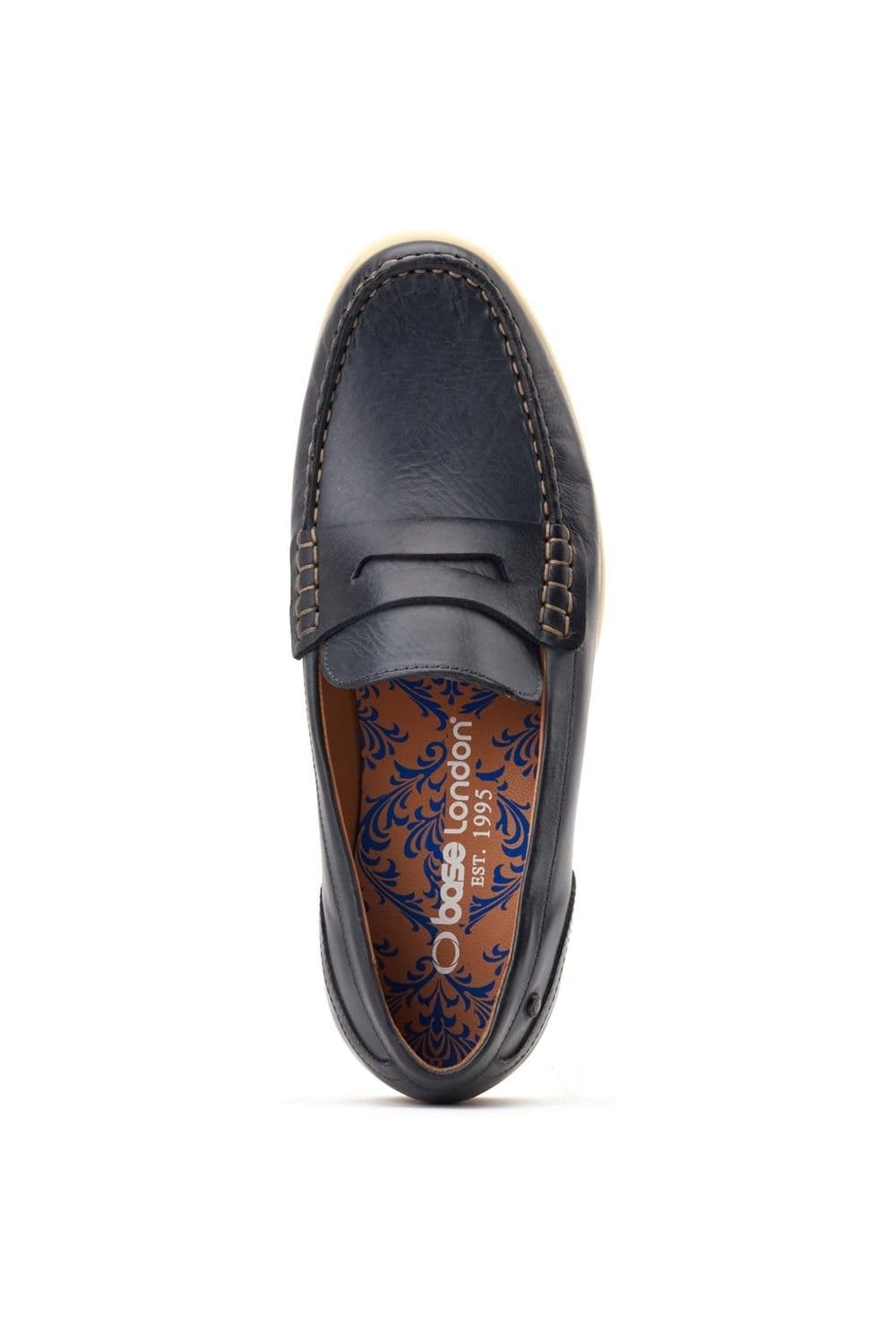 Base London Base London Men's Marlin Penny Loafer in Navy - 4