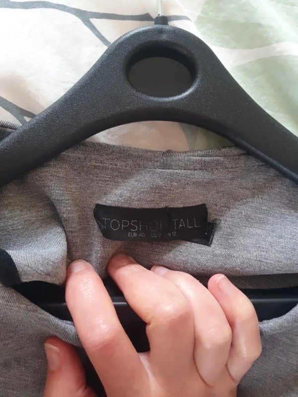 Topshop Gray flared blazer