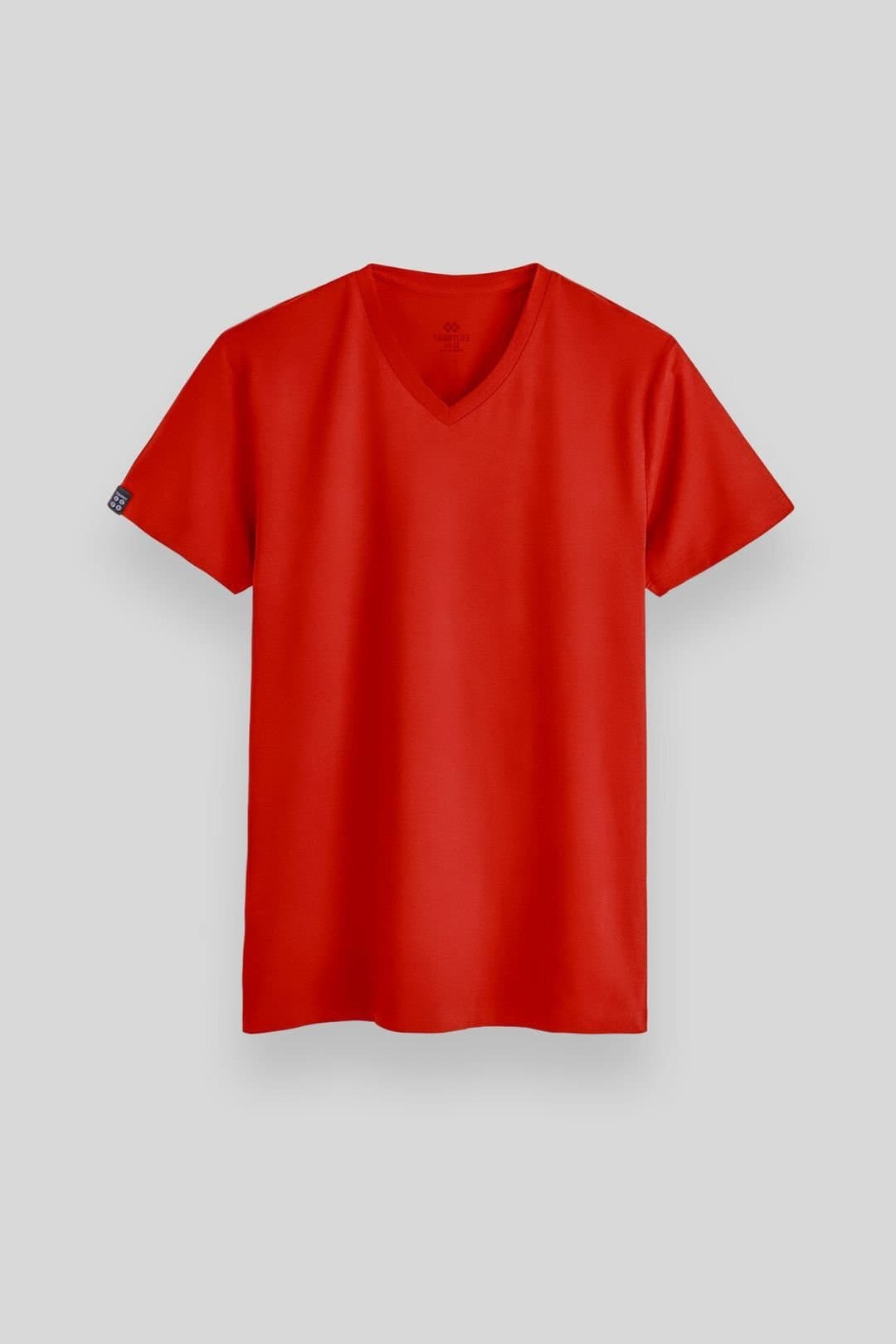 Tommy Life Tommy Life Men's V-Neck Short Sleeve T-Shirt in Red