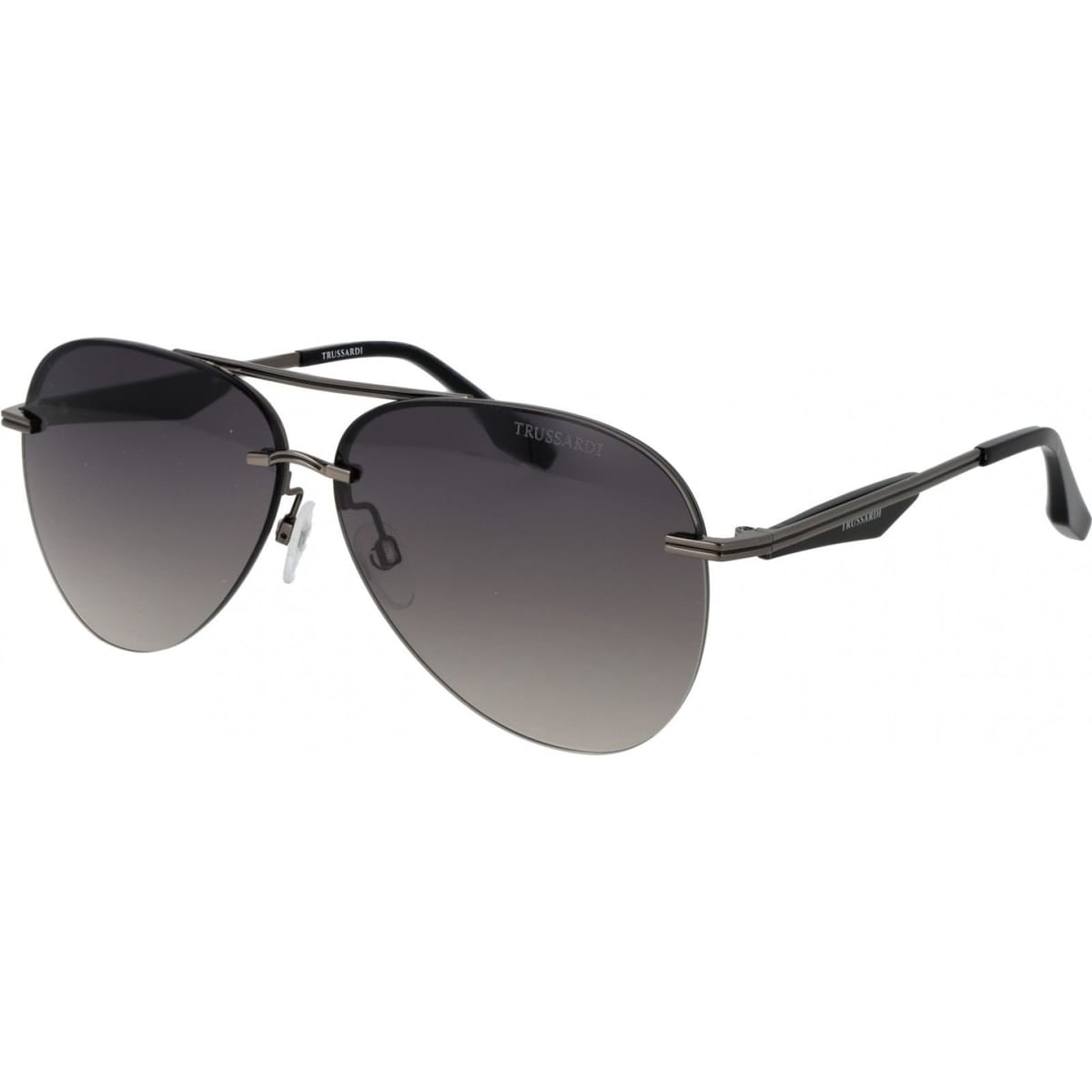 Trussardi Trussardi Men's TSM3004 64A01 Aviator/Navigator Sunglasses in Grey - 1