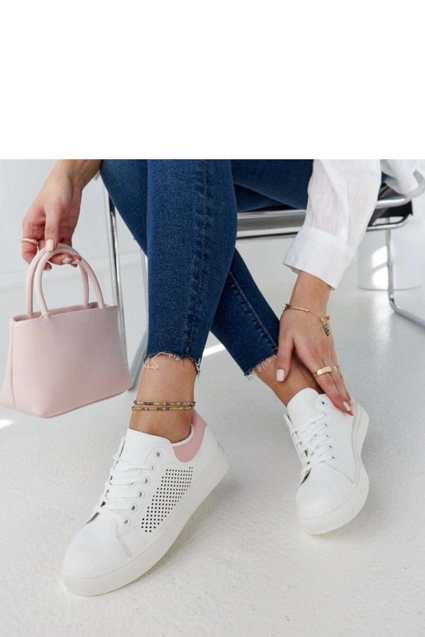 Love Lace Love Lace Women's Semhar Sport Sneakers with White Rubber Sole & Pink Laces - 1