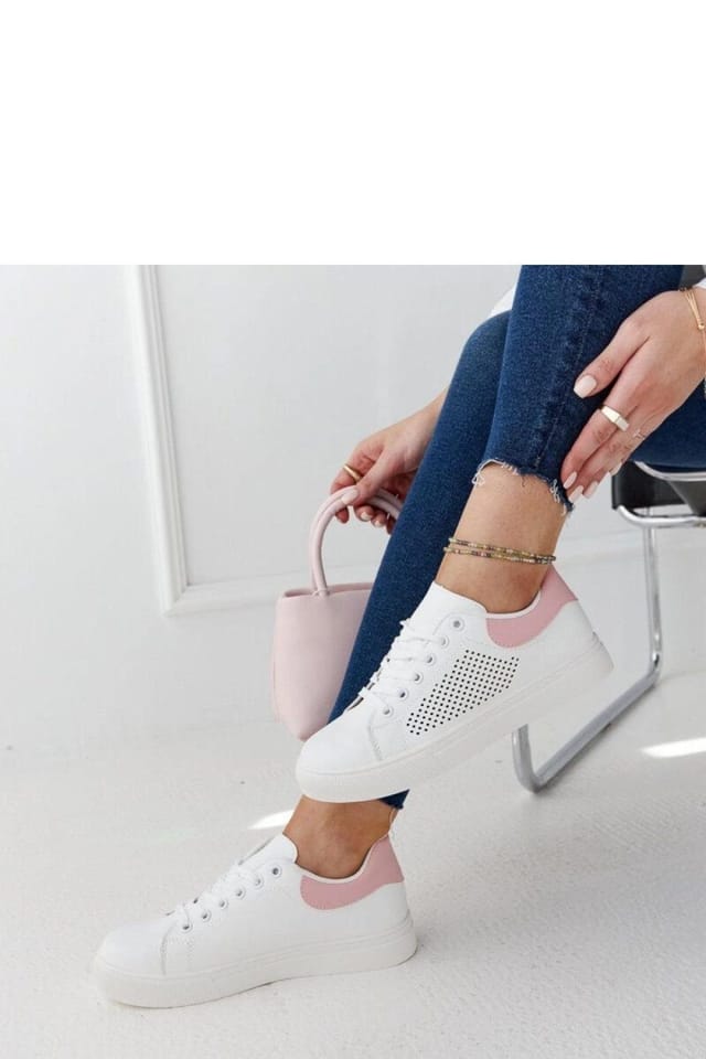 Love Lace Love Lace Women's Semhar Sport Sneakers with White Rubber Sole & Pink Laces - 3
