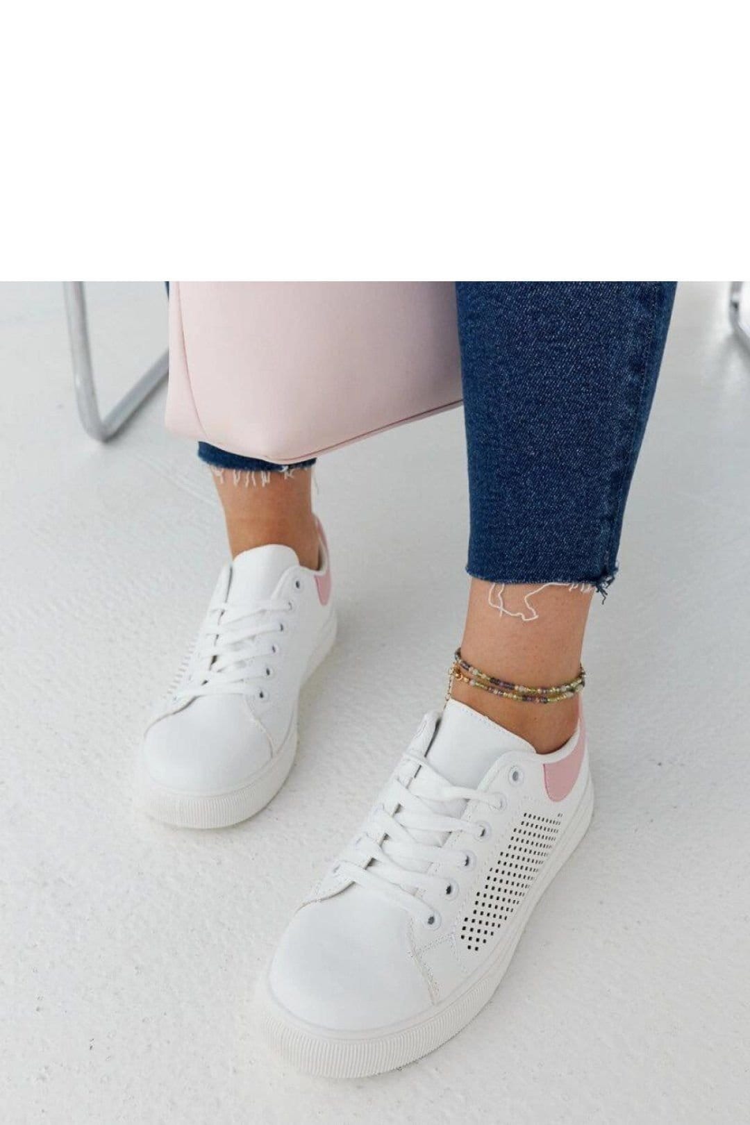Love Lace Love Lace Women's Semhar Sport Sneakers with White Rubber Sole & Pink Laces - 4