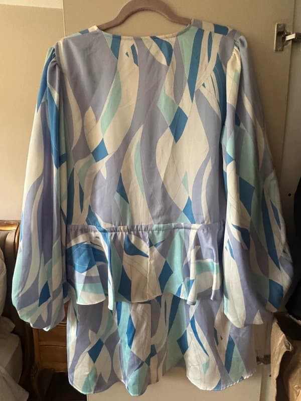 Never Fully Dressed Summer Swirl Ruffle Mini Dress