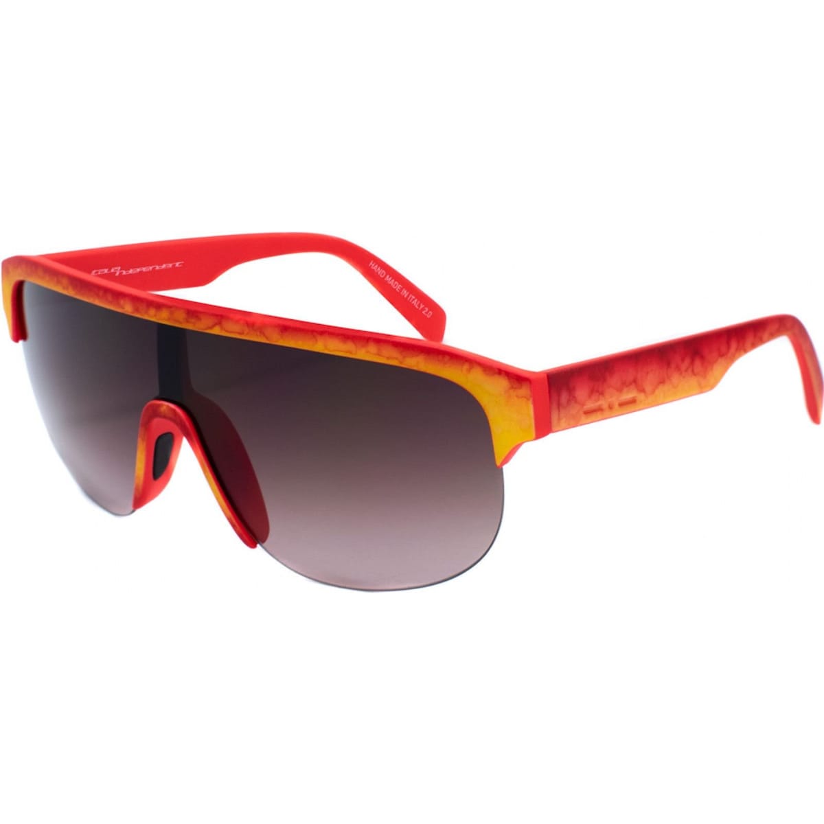 Italia Independent Italia Independent Men's 0911-055-063 Sunglasses in Red - 1