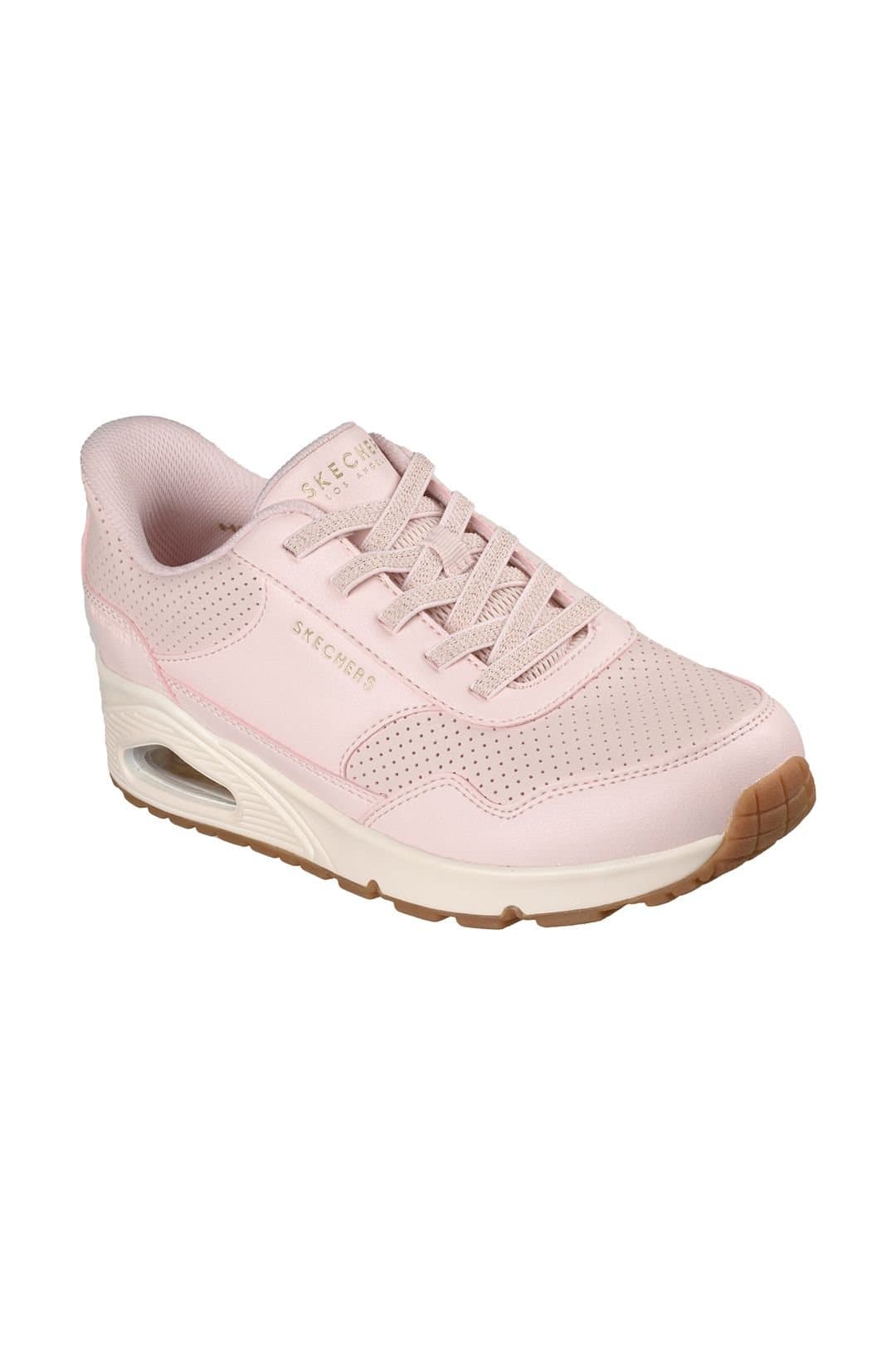 Skechers Skechers Women's UNO BANKSIA LUXE Slip-In Sneaker Light Pink