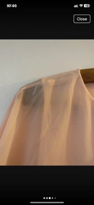 Wallis Wallis Peach Floaty Chiffon Lined Blouse T Shirt Top sz S BNWT