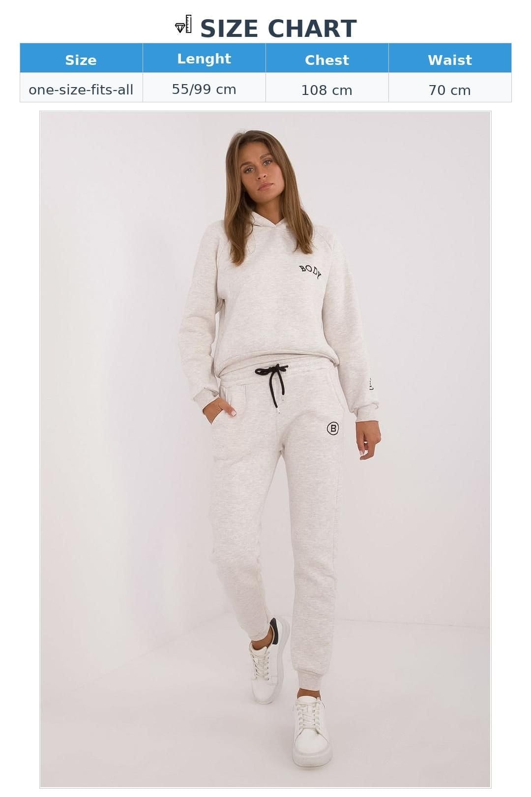 Love Lace Love Lace Women's Insulated Hooded Sweatshirt & Pants Set in Beige - 4