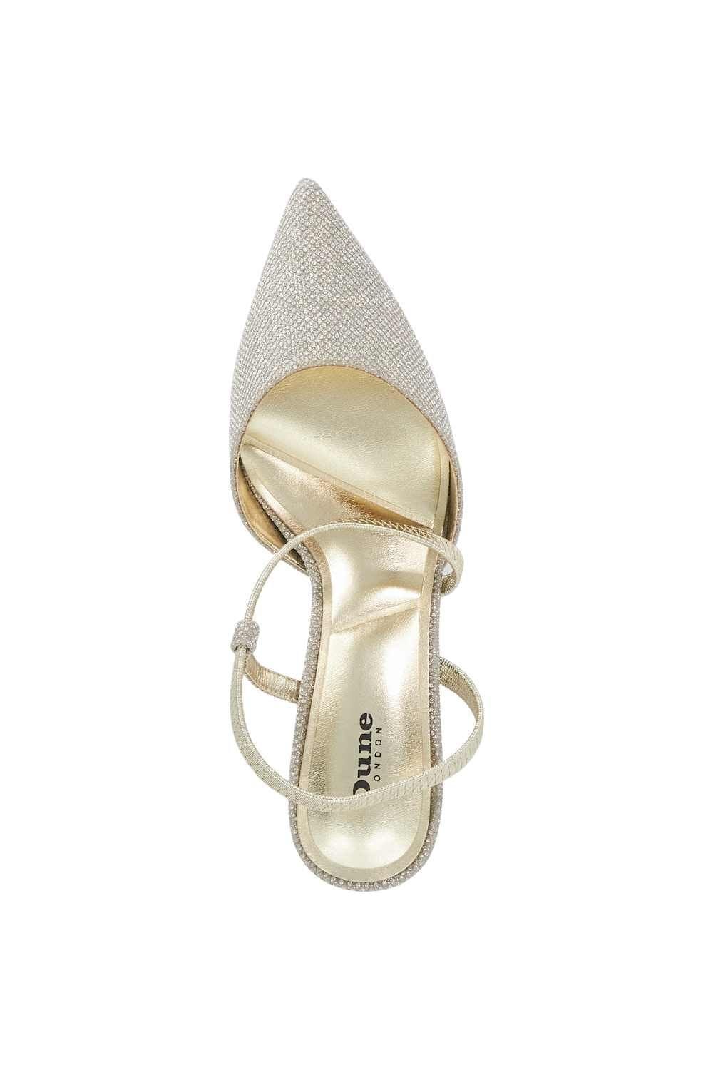 Dune London Dune London Women's Wide Fit 'Charming' Court Shoes in Metallics - 4