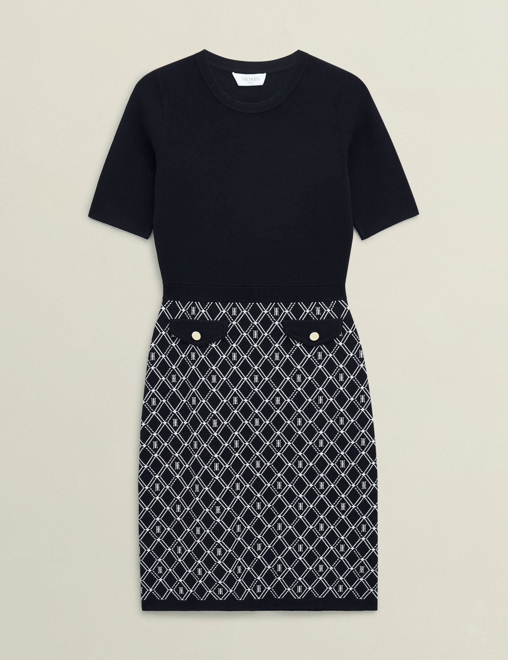 Hobbs London Hobbs London Women's Perrie Knitted Dress in Dark Navy - 2