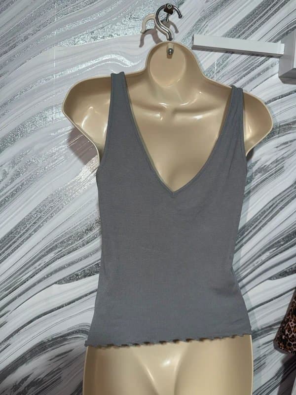 ASOS Design Asos Design Ribbed V-neck Vest | size 10