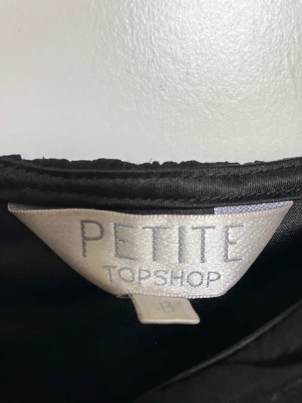 Topshop Topshop Petite black beaded dress
