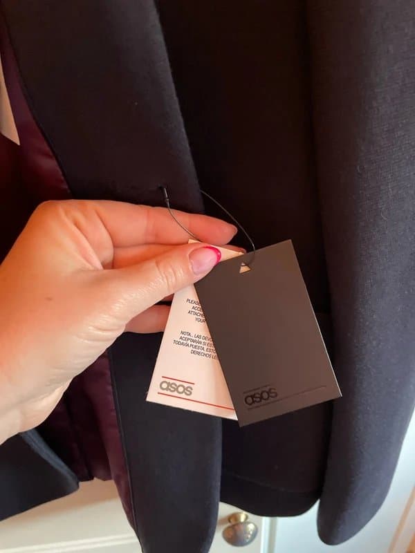 ASOS Navy blazer size for chest 44 inches