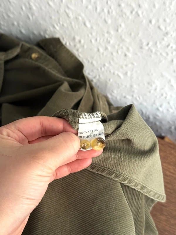 Colorado Vintage Colorado Khaki Corduroy Button Down Shirt - Size XL